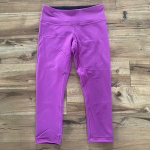 Lululemon Wunder Under Crop III Leggings(Reversible)- Size 6